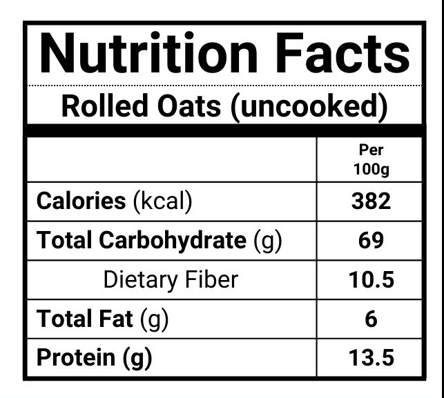 Old Fashion ROLLED OATS 1kg - sugar free healthy rolled oats - Exp. Date June 2027