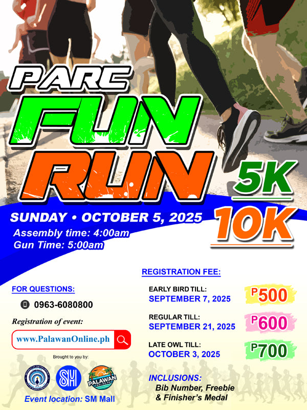 OCTOBER 5 - PARC FUN RUN 5km & 10km at SM Mall