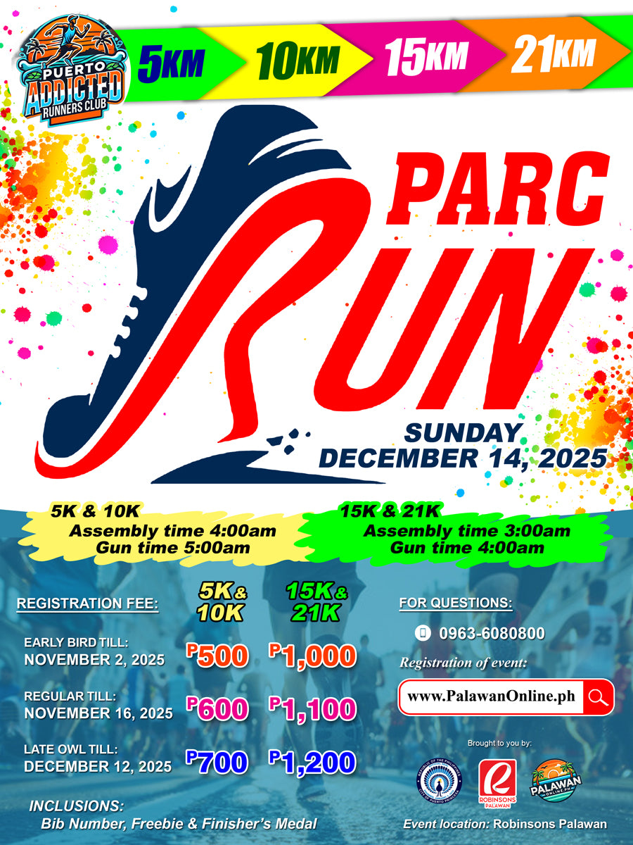 DECEMBER 14 - CHRISTMAS PARC FUN RUN 5km, 10km, 15km & 21km at Robinsons Mall
