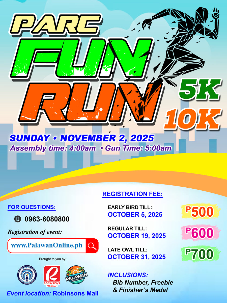 NOVEMBER 2 - PARC FUN RUN 5km/10km at Robinsons Mall