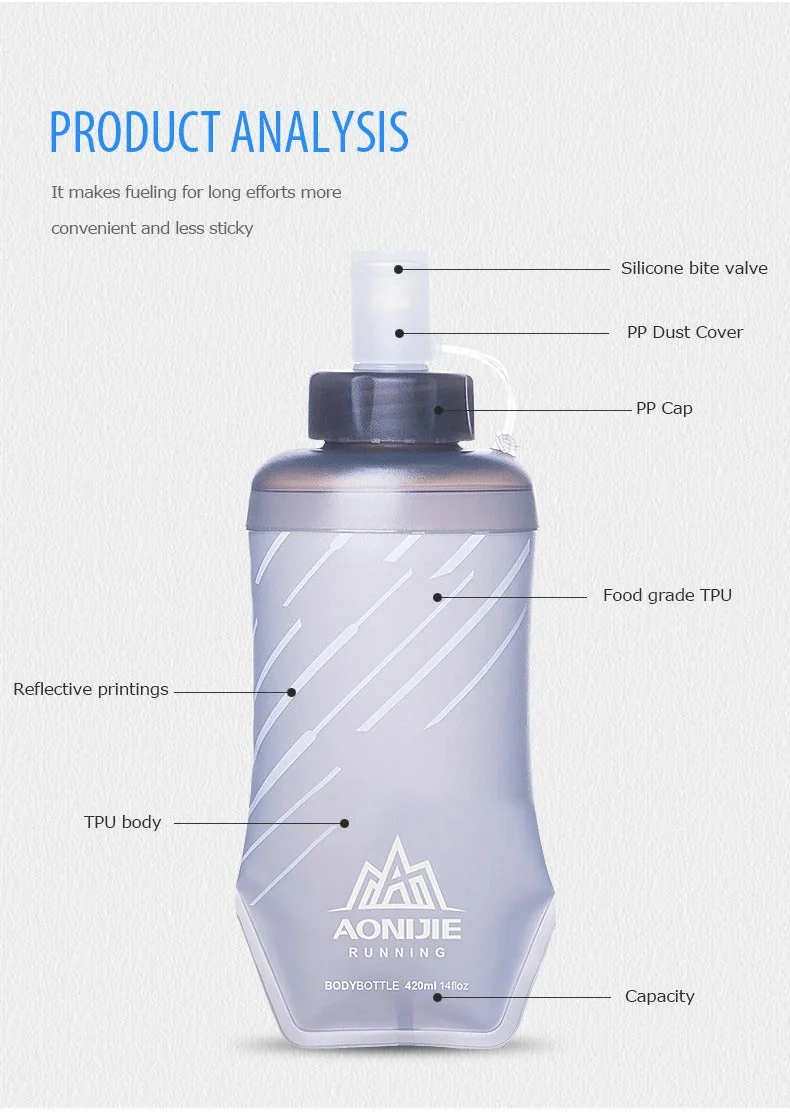 Aonijie Emergency Soft Flask 170ml SD30 - Gray