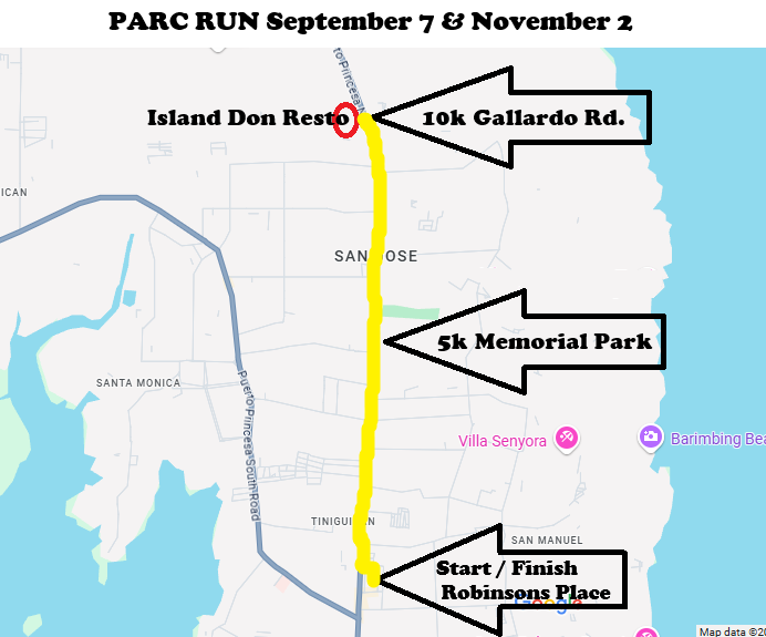 NOVEMBER 2 - PARC FUN RUN 5km/10km at Robinsons Mall