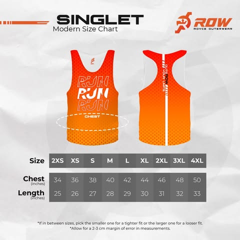 PARC Run Singlet - WHITE version