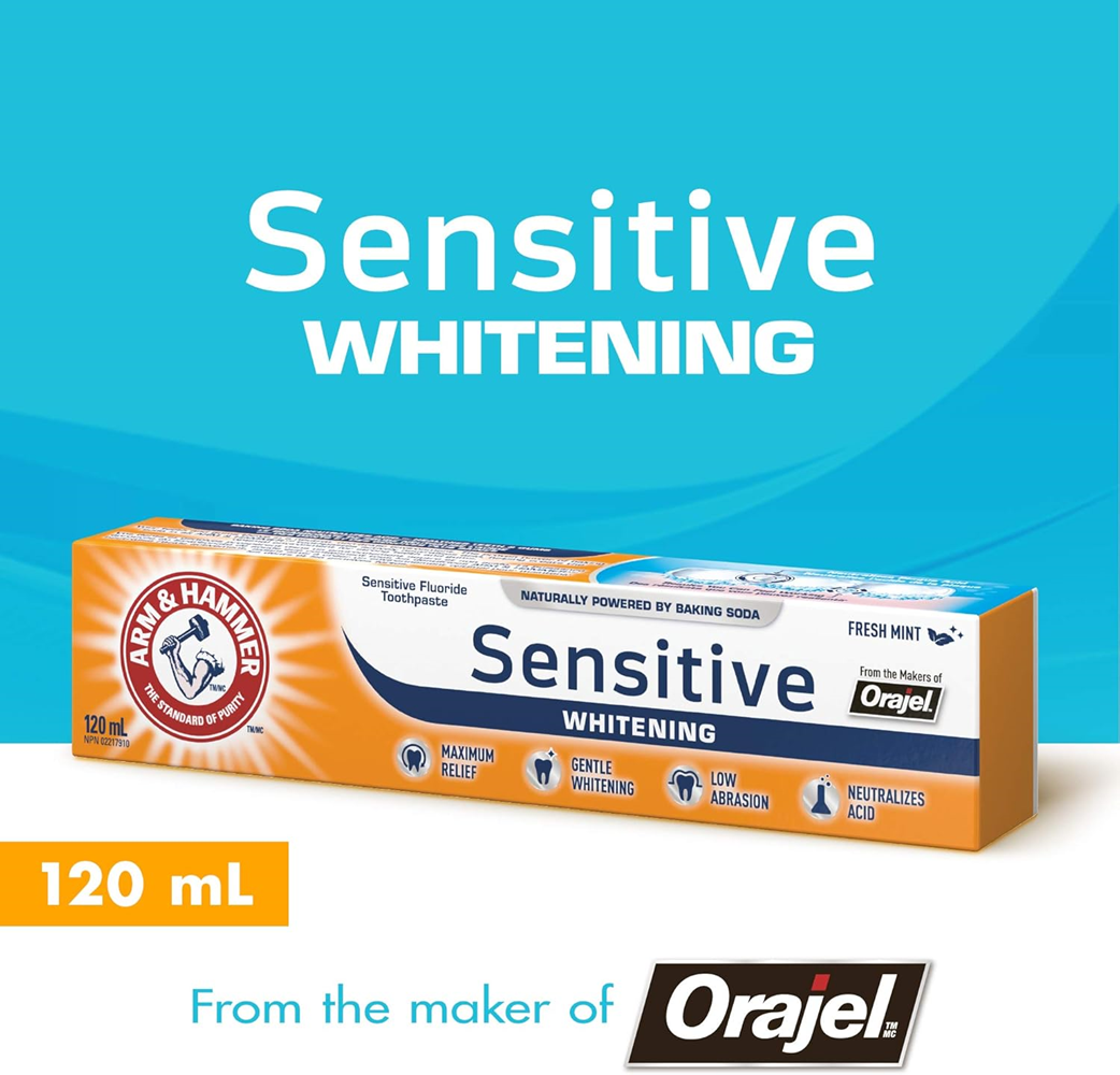 Arm & Hammer SENSITIVE WHITENING 120ml