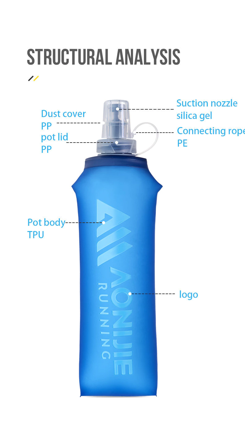 Aonijie Soft Flask Folding Water Bottle SD31 - 500ml