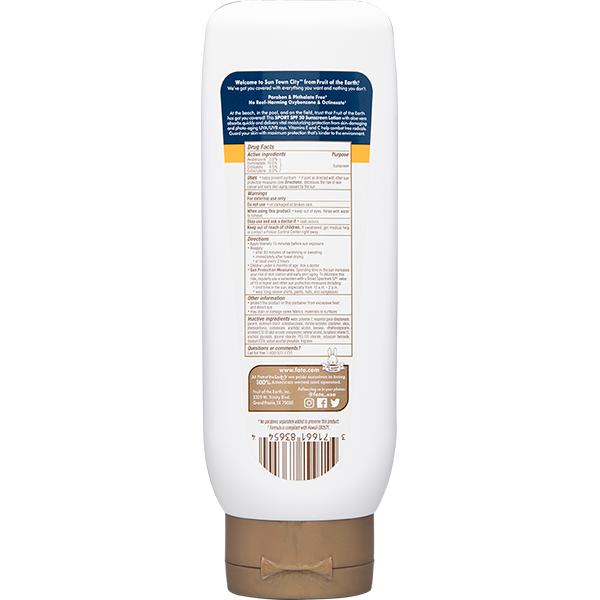 FOTE Sun Town City SPORT SPF 50 SUNSCREEN Lotion 8 oz / 237ML