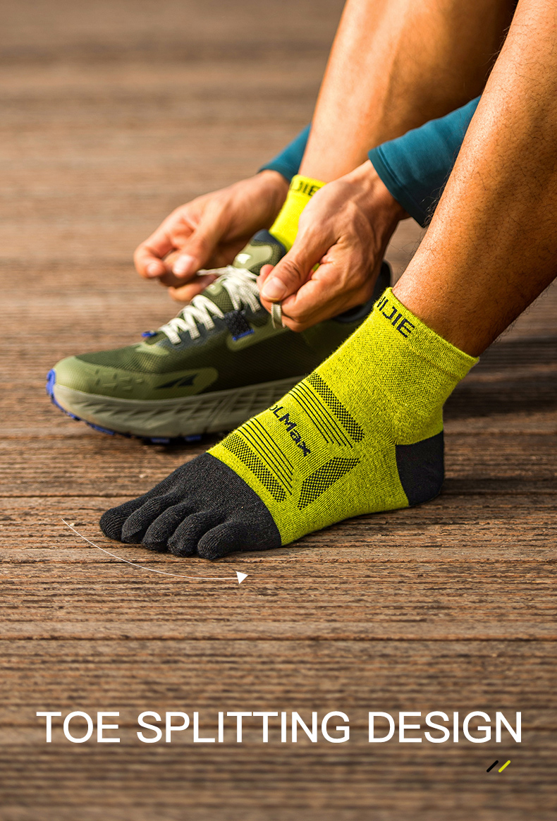 Aonijie E4840 Breathable Running Sports Toe SOCKS Mid-Length - MEDIUM
