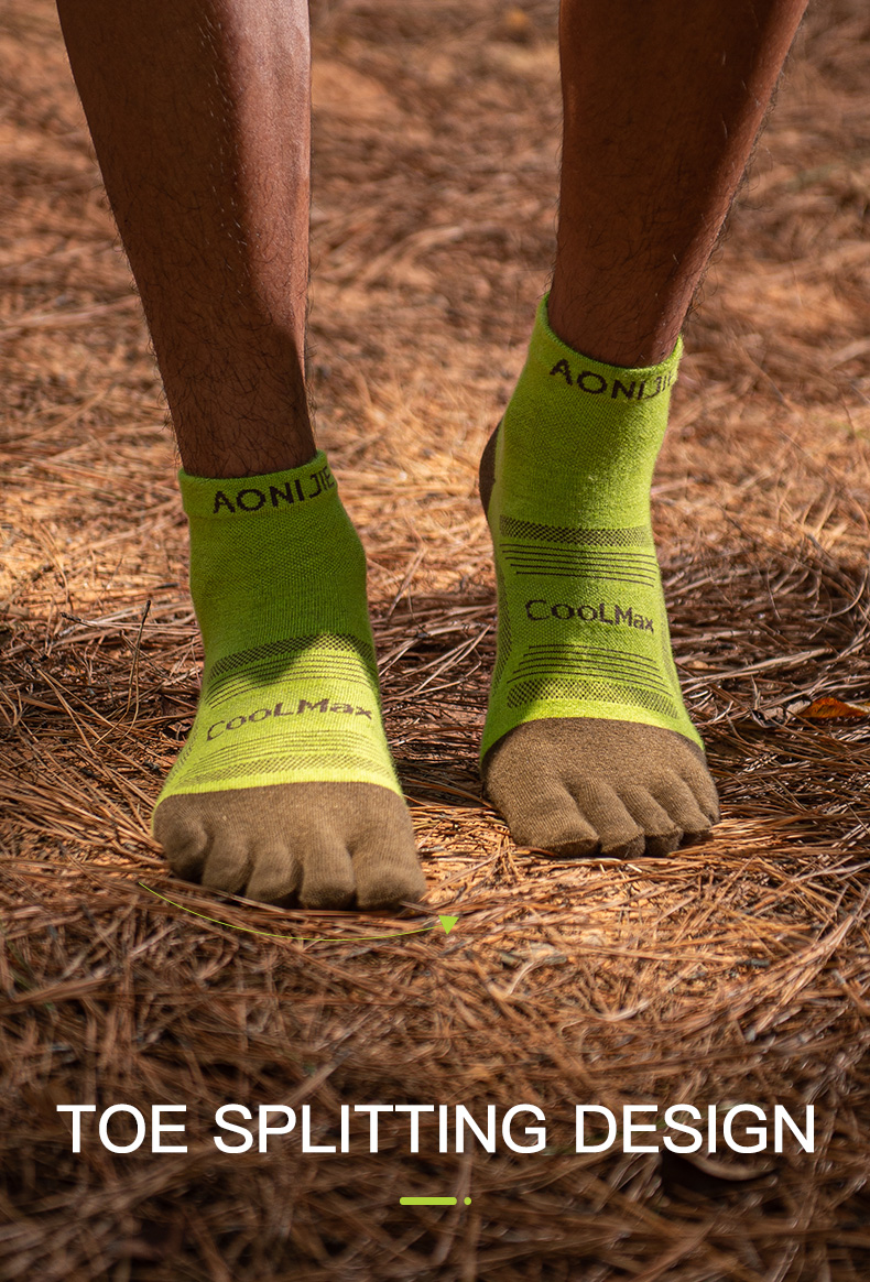 Aonijie E4838 Breathable Running Sports Toe SOCKS - MEDIUM
