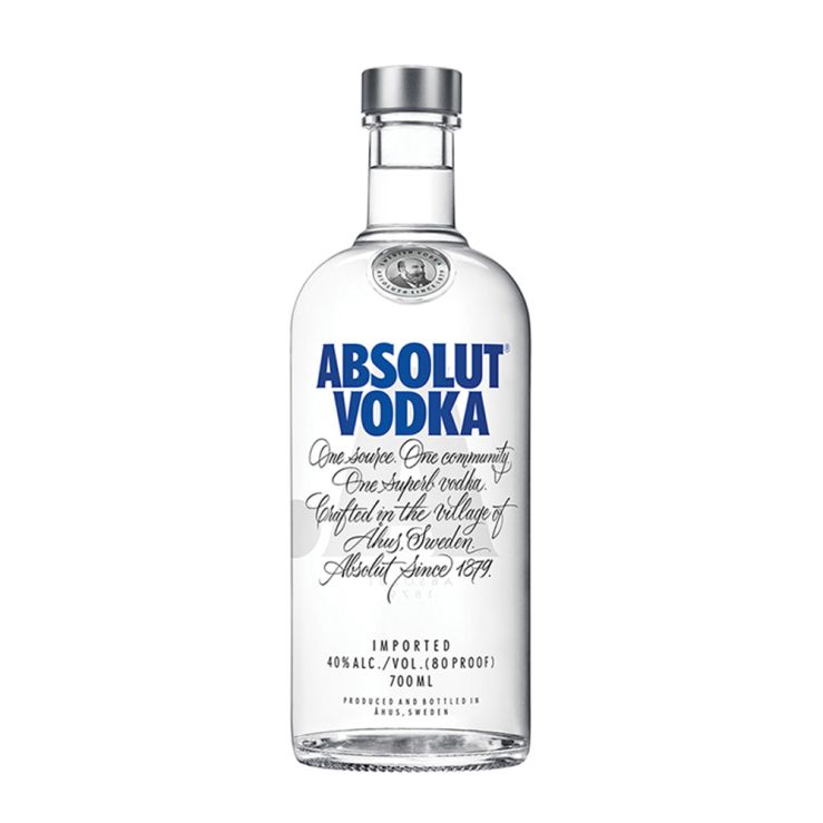 ABSOLUT VODKA 40% 700ML - Original Swedish Vodka