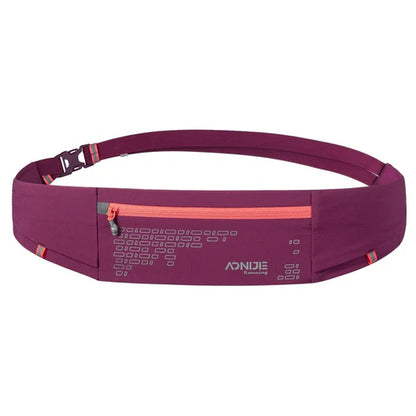 AONIJIE Running Pouch Waist Bag Running Belt Water - WINE RED