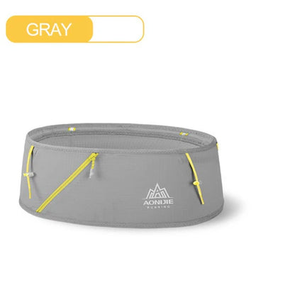 AONIJIE Running Belt Waist Pack Portable Ultralight - GRAY
