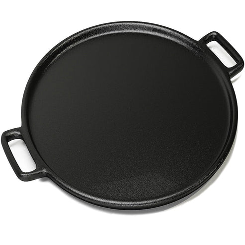 DUAL HANDLE CAST IRON FRYING / PIZZA PAN - 42cm x 3cm