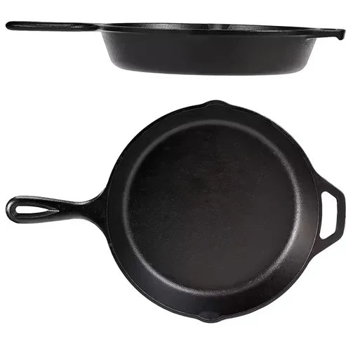 CAST IRON SKILLET FRYING PAN - 30cm