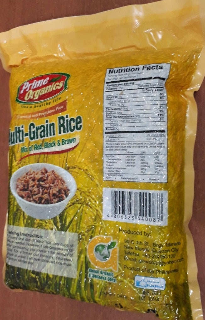 Prime Organics MULTI GRAIN rice 2kg – PalawanOnline.ph