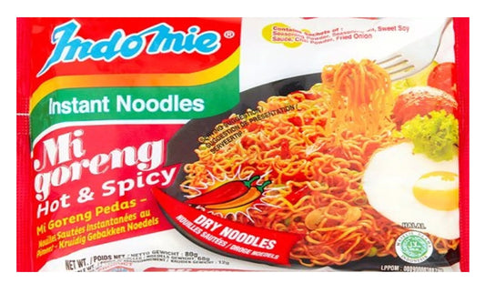 Indomie MI GORENG HOT & SPICY Instant Noodles 80g