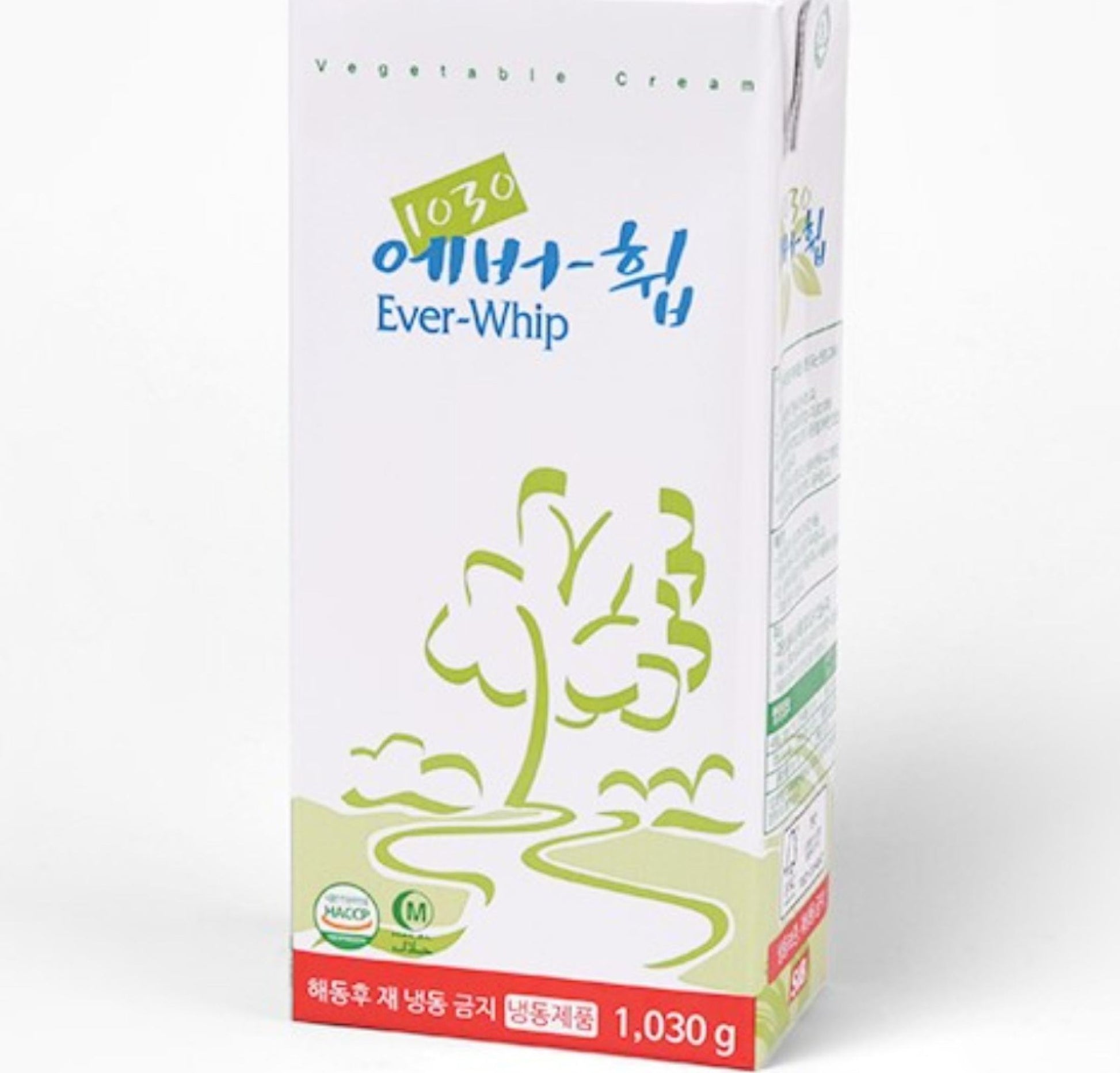 Everwhip NON DAIRY WHIPPING CREAM 1 Liter - Sugar free, Vegetarian friendly - DO NOT REFREEZE