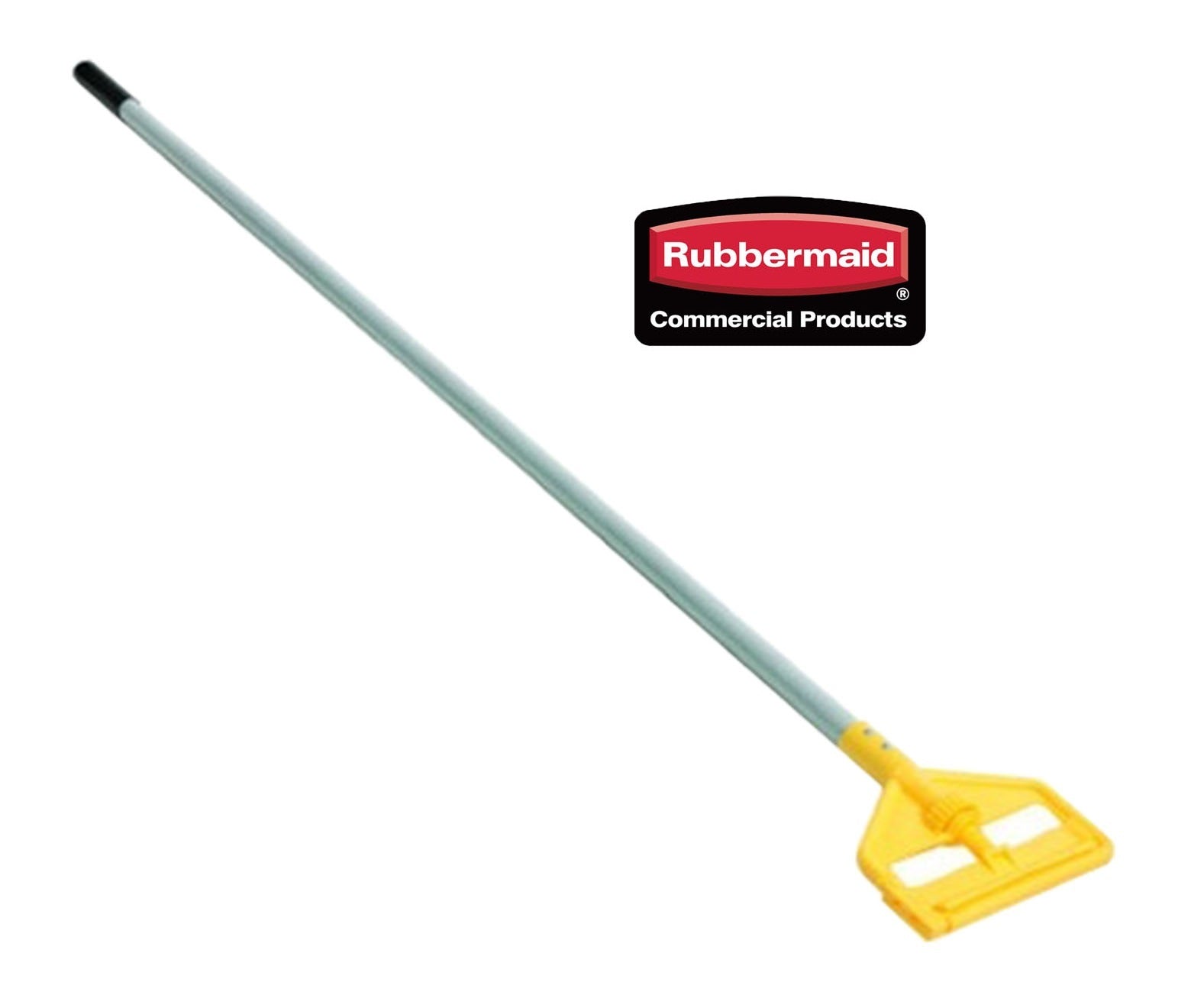 Rubbermaid Yellow Plastic Head 60"L SIDEGATE WET MOP HANDLE LARGE