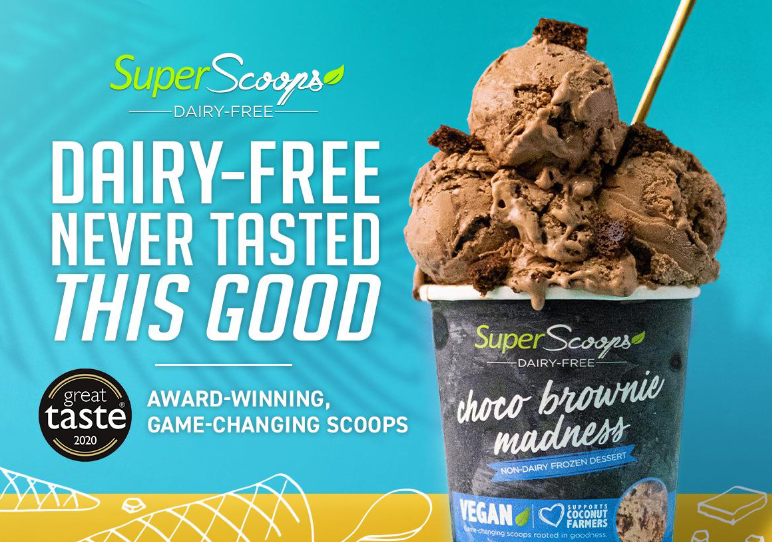 SuperScoops CHOCO BROWNIE MADNESS 473ml (Vegan)