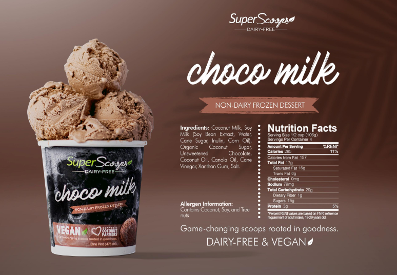 SuperScoops CHOCO MILK 473ml (Vegan)