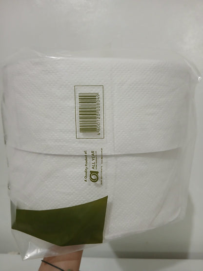 Evergreen Jumbo Roll Tissue 2 Ply 200 Meters x 2 Rolls - JRTVP