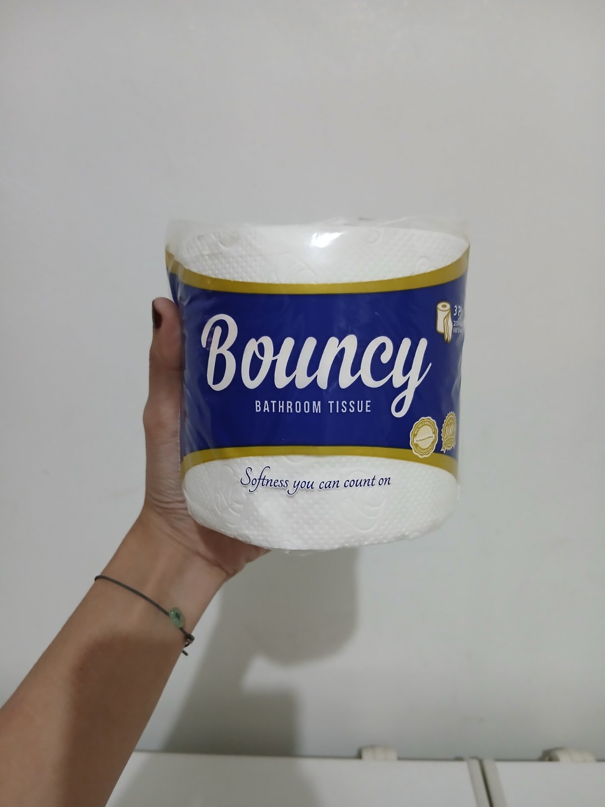 200 sheets Bouncy Single Bathroom Tissue 3 ply - BTVP 96/1/200
