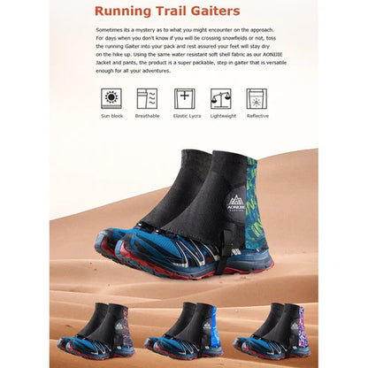 Aonijie Running Gaiters - DARK BLUE/ DARK GREEN/ PURPLE/RED