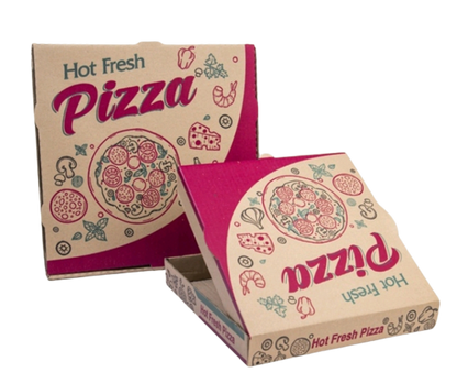 PIZZA BOXES 11" GENERIC PRINT CORRUGATED 50 pcs