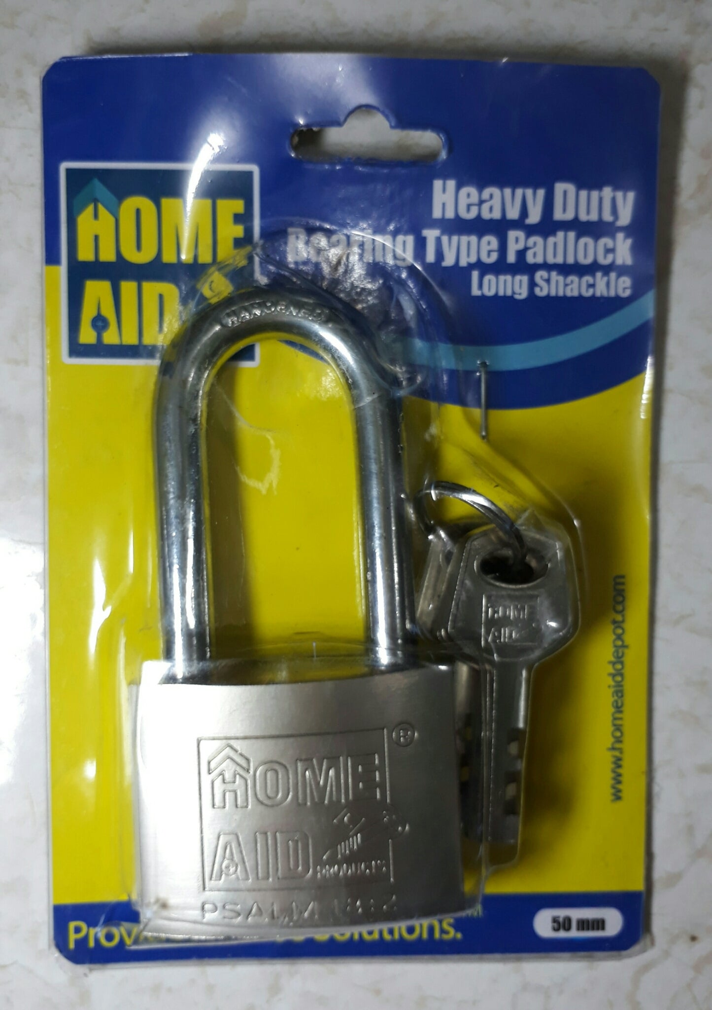 Homeaid Heavy Duty Bearing Type PADLOCK LONG SHACKLE 50MM