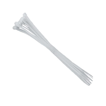 Homeaid WHITE NYLON CABLE TIES 3.6mm x 300mm x 100 pieces