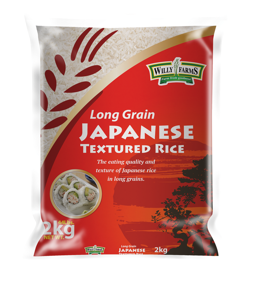 Willy Farms Long Grain Japanese Textured Rice 2kg