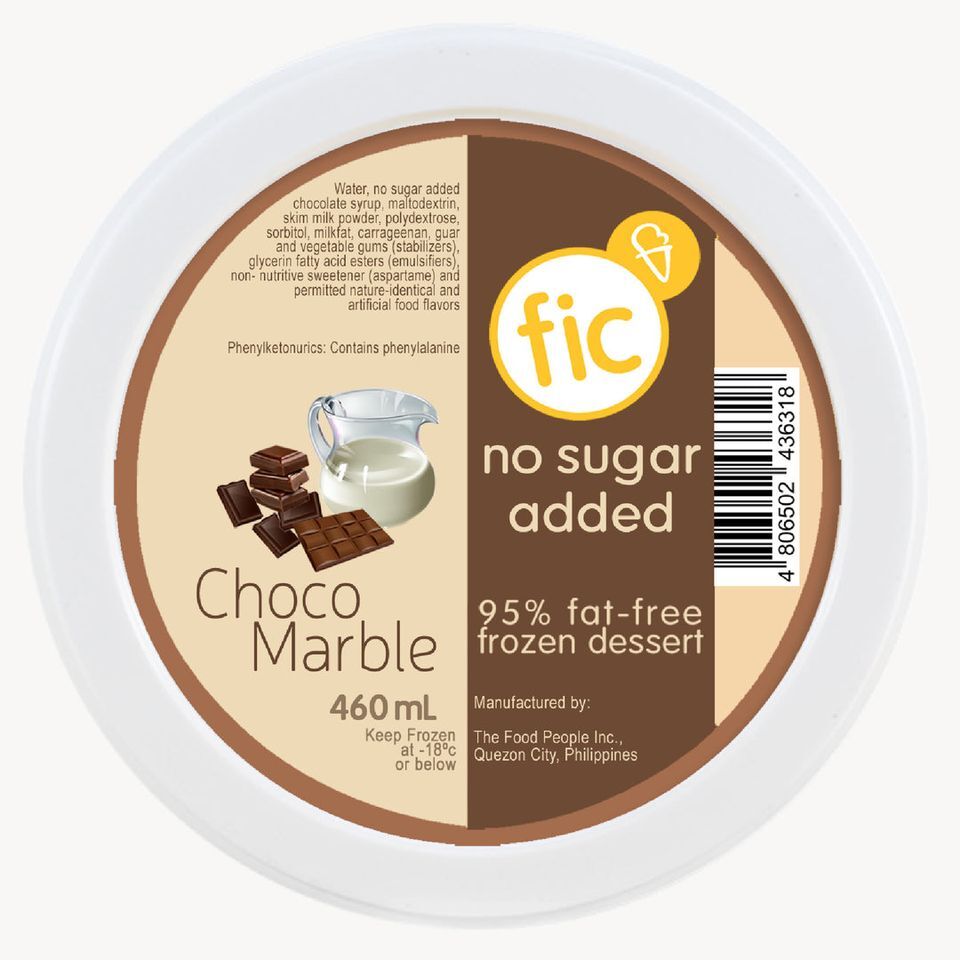 fic NO SUGAR ADDED Ice Cream