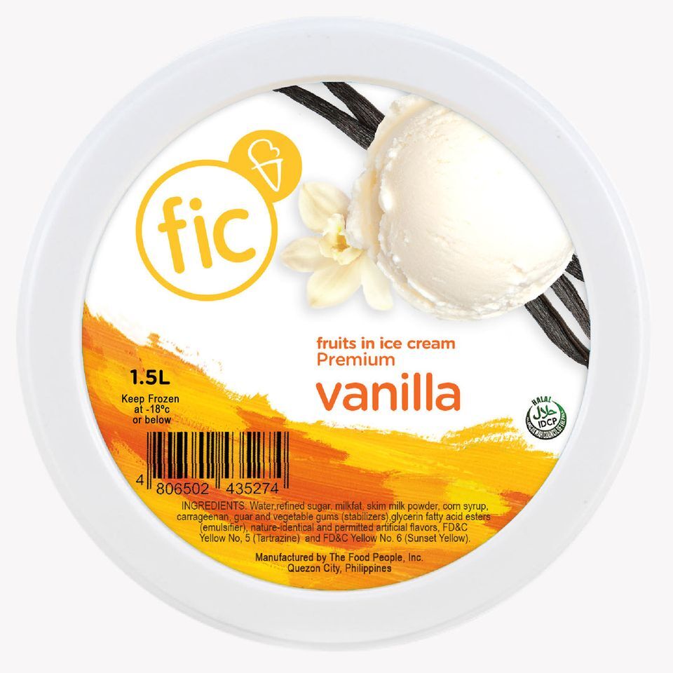 fic VANILLA Ice Cream 1.5 Liter