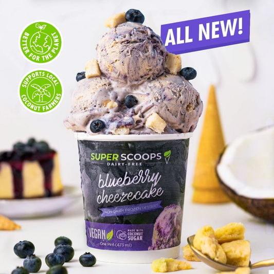 SuperScoops BLUEBERRY CHEEZECAKE 473ml (Vegan)