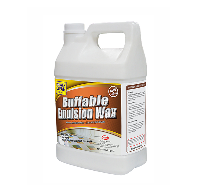 Power Clean BUFFABLE EMULSION WAX 1 LITER