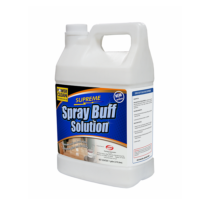 Power Clean SPRAY BUFF SOLUTION SUPREME 1 GALLON