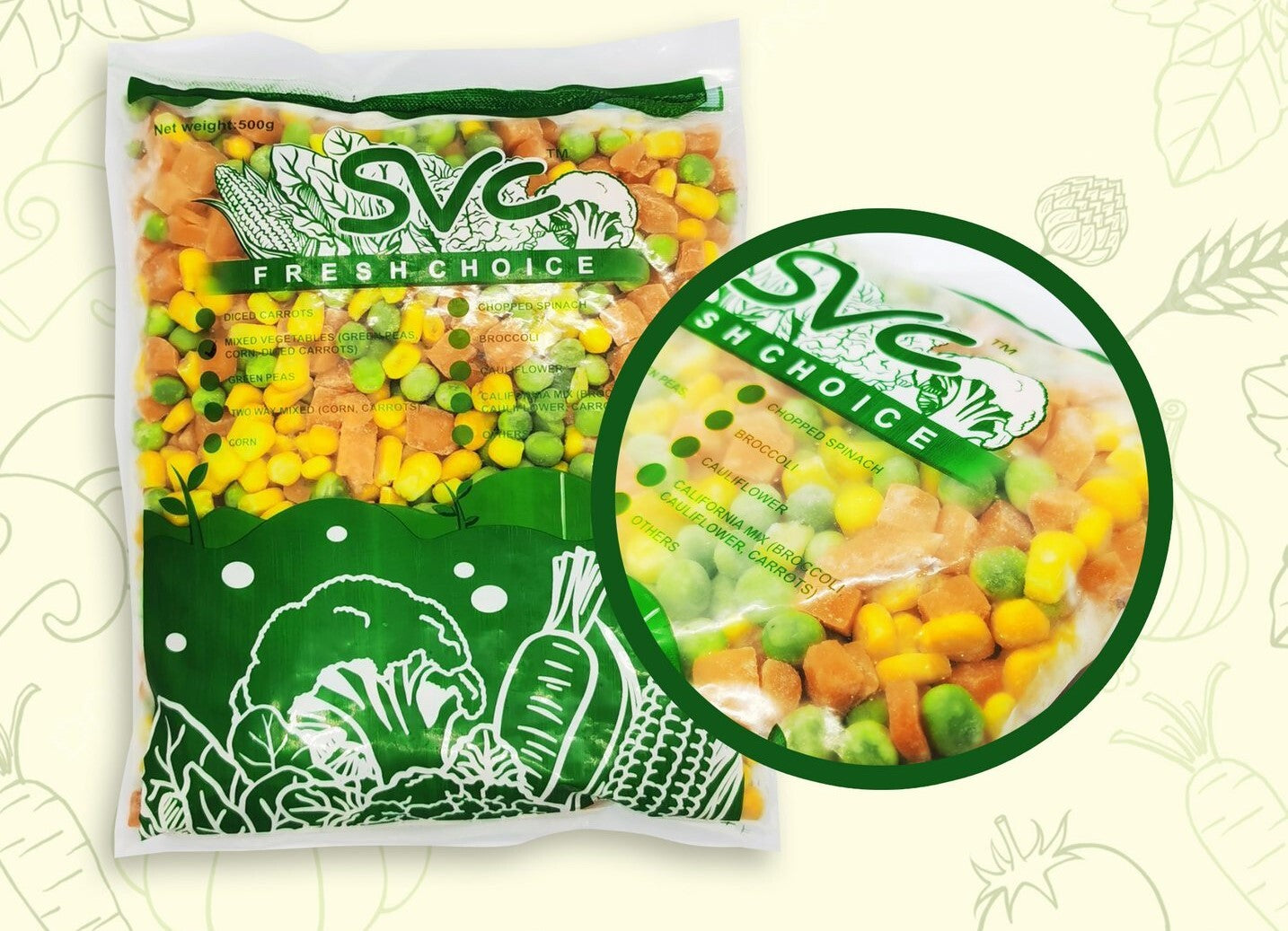 MIXED VEGETABLES 500g - frozen vegetables