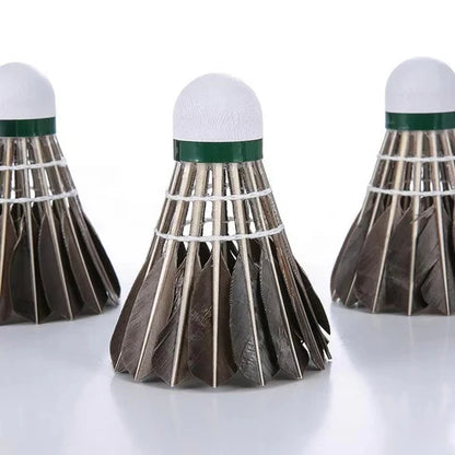 ALPSPORT BLACK Goose Feather Shuttlecocks - 12pcs/Tube