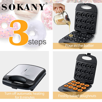 Sokany 16 Holes MINI DONUT MAKER 1400W