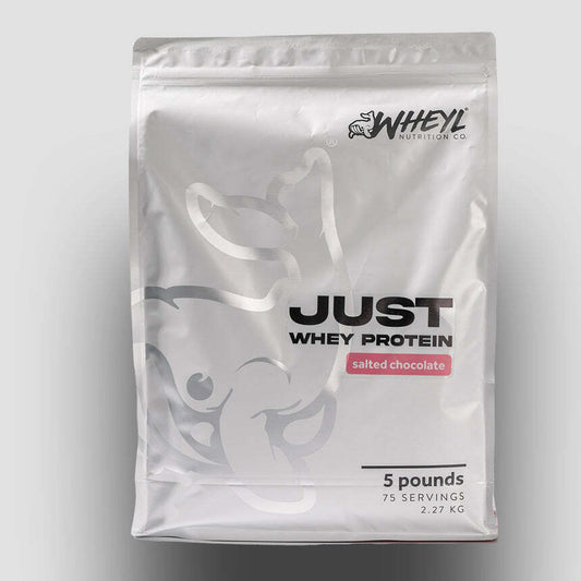 Just Whey Protein FIVER WHEY PROTEIN BULK SALTED CHOCOLATE 5lbs (2.27kg) - 75  servings