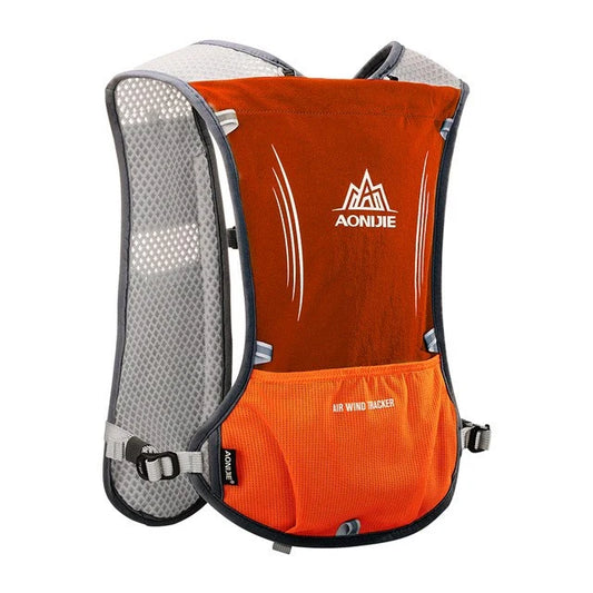 Aonijie 5L Hydration Backpack Running Vest - ORANGE (Vest Only)