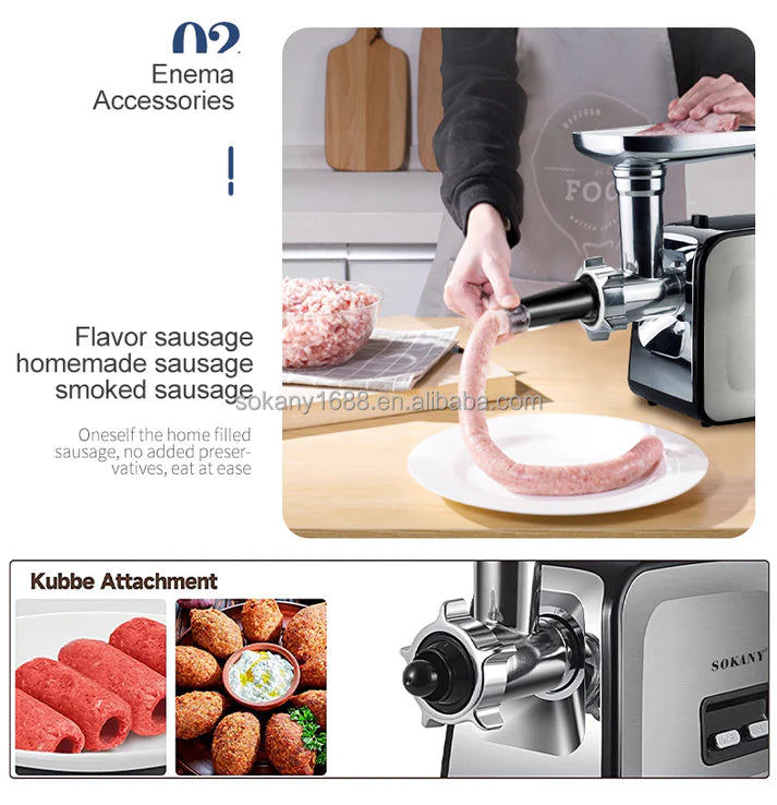 Sokany High Quality Meat Grinder 3500W