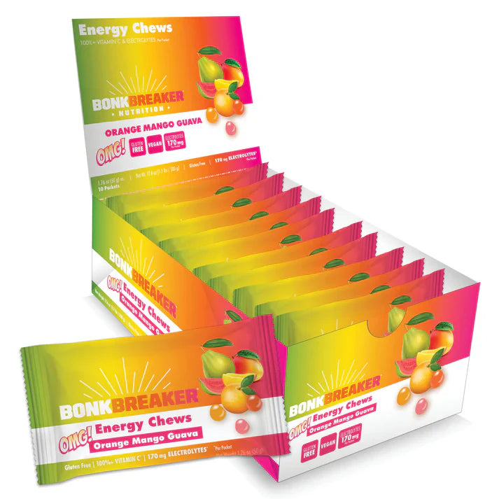 Bonk Breaker Orange, Mango, and Guava Energy Chews - 1 pack