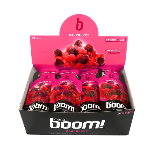 Carb Boom! Energy Gels 24 Pack - Raspberry