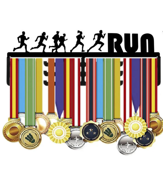 RUN (Metal) – MEDAL HANGER 40cm x 12cm