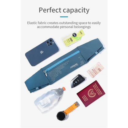 AONIJIE Running Pouch Waist Bag Running Belt Water - WINE RED