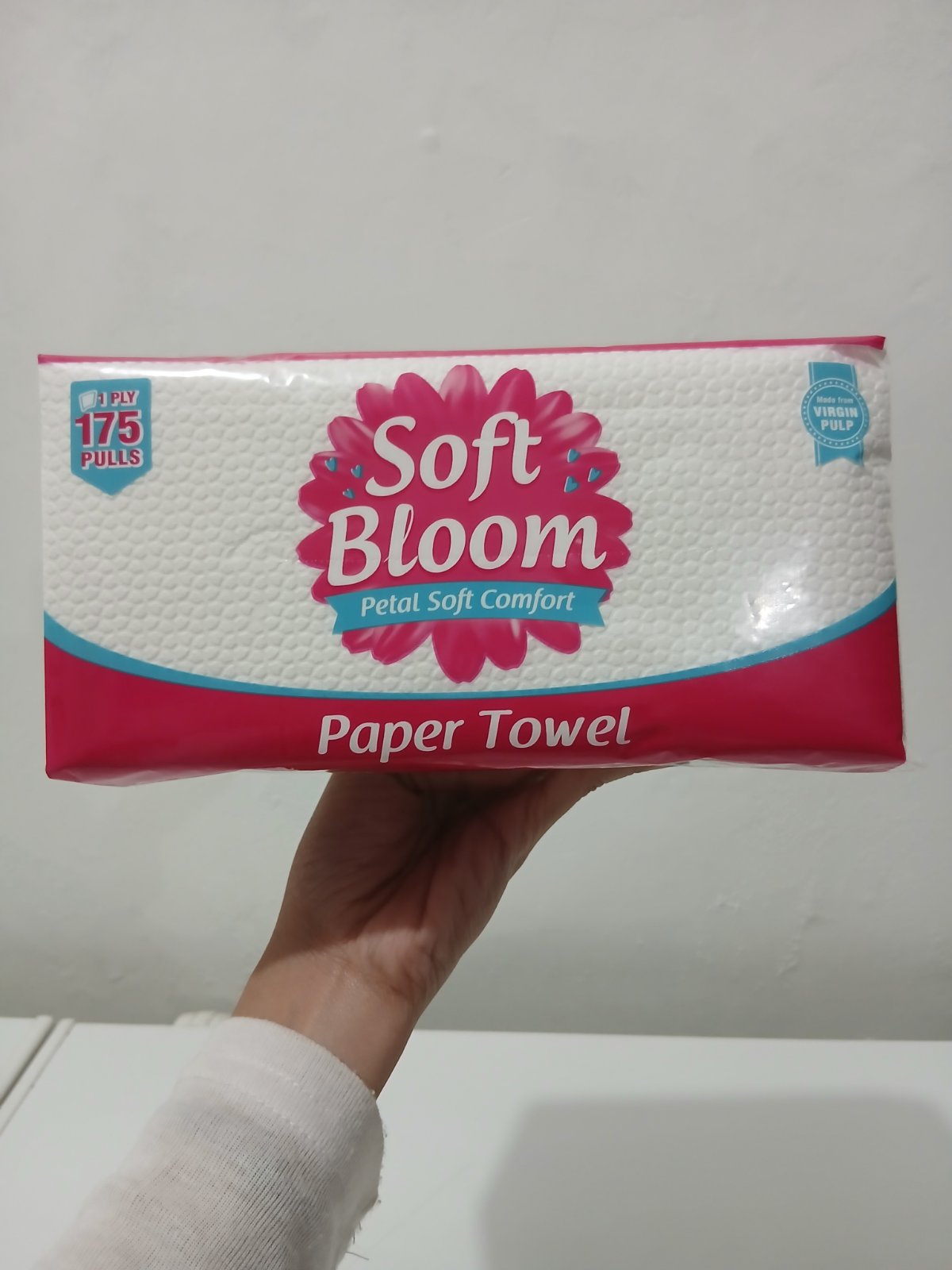 Soft Bloom Paper Towel 1 Ply 175 Pulls - PTVP 30/175 1 ply