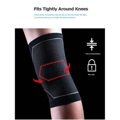 AONIJIE Compression Knee Pad 1PC Knee Brace Support - BLACK