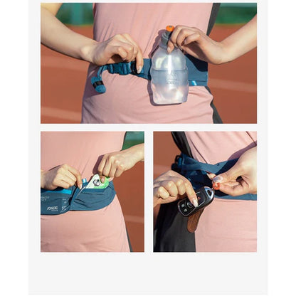 AONIJIE Running Pouch Waist Bag Running Belt Water - WINE RED
