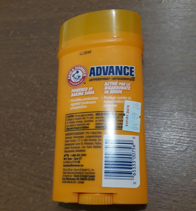 Arm & Hammer ADVANCE ANTIPERSPIRANT INVISIBLE SOLID SPORT 73g