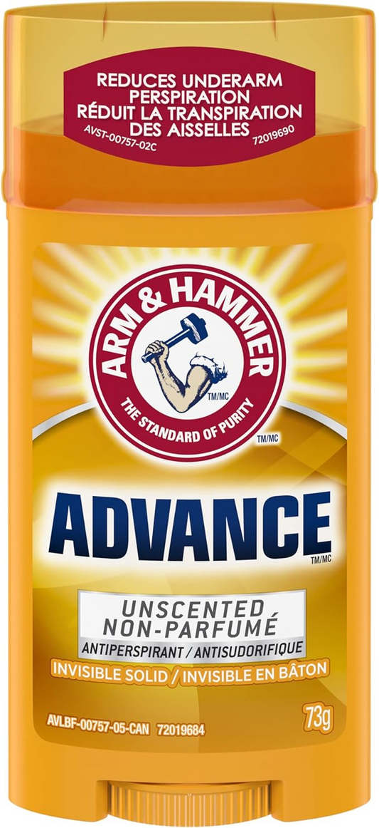 Arm & Hammer ADVANCE ANTIPERSPIRANT INVISIBLE SOLID UNSCENTED 73g